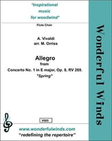 Allegro from Spring Flute Choir 4 C Flutes/Alto Flute/Bass Flute cover